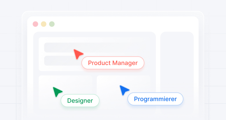 Digitales Team Zusammenarbeit Rollen