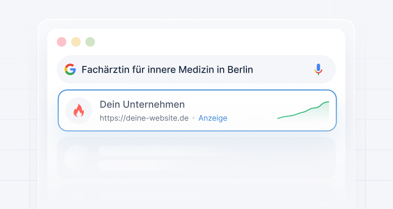 Google Anzeige Mit Wachstum